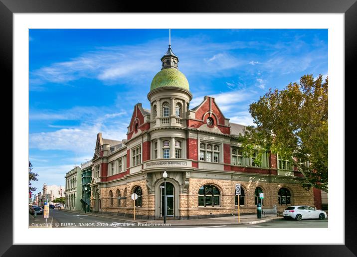 The old building in Fremantle, Australia.  Framed Mounted Print by RUBEN RAMOS