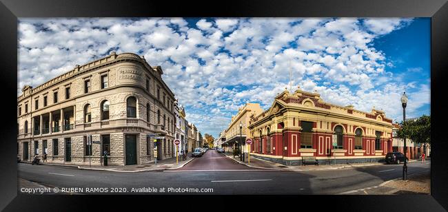 Fremantle city center, Australia.  Framed Print by RUBEN RAMOS