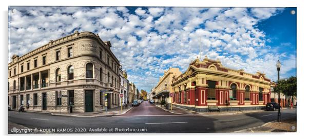 Fremantle city center, Australia.  Acrylic by RUBEN RAMOS