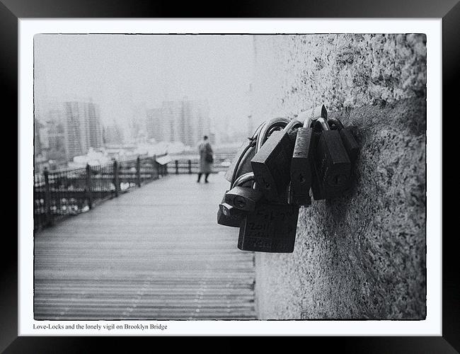 Lovelocks & A Lonely Vigil Framed Print by peter tachauer