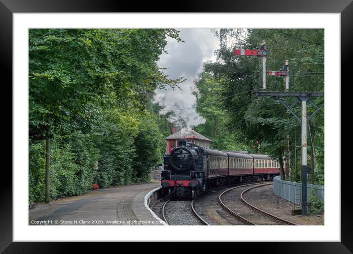 Lakeside and Haverthwaite Railway Framed Mounted Print by Steve H Clark