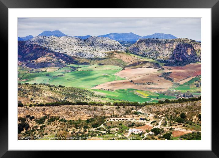 Andalucia Countryside Framed Mounted Print by Artur Bogacki