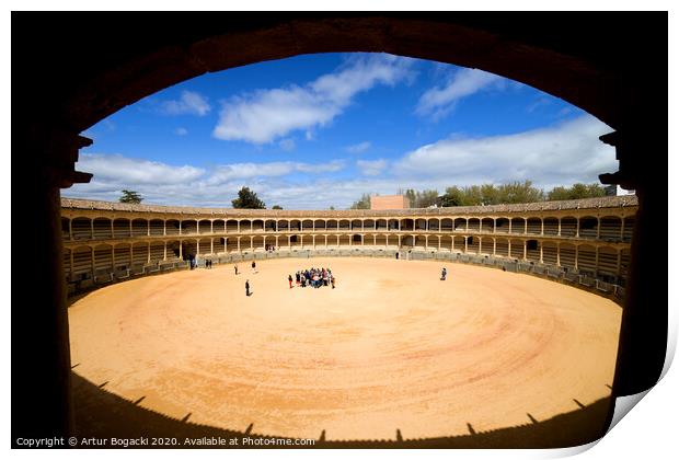 Bullfighting Arena in Ronda Print by Artur Bogacki