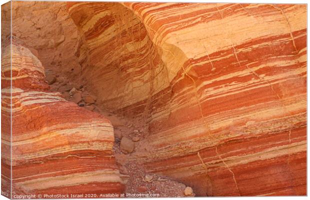 Geology layers in the rock Canvas Print by PhotoStock Israel