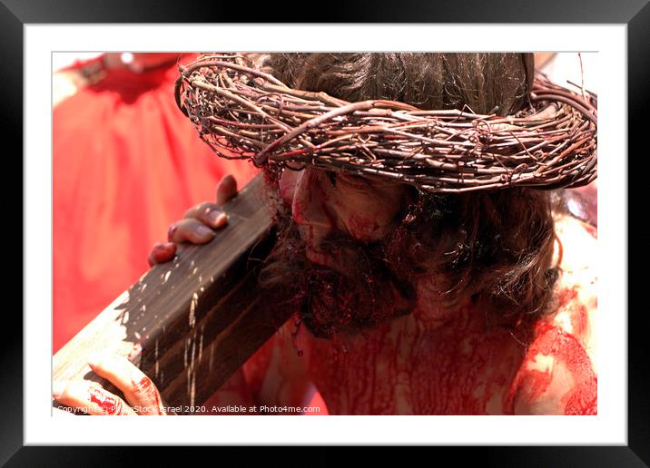 Via Dolorosa Easter Procession, Good Friday, 2007 Framed Mounted Print by PhotoStock Israel