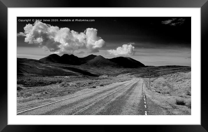 A835 from Inverness to Ullapool, Scotland. Framed Mounted Print by Peter Jones