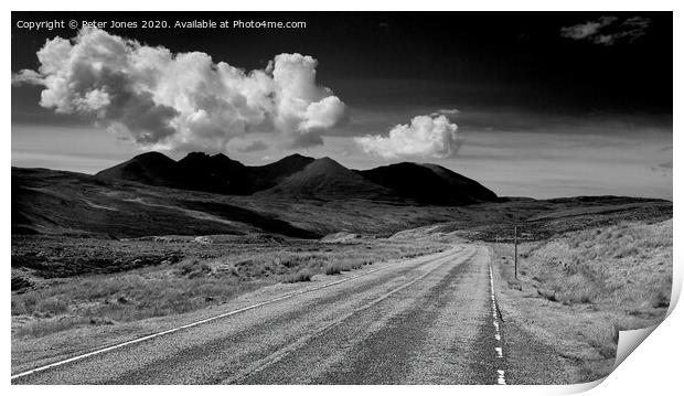 A835 from Inverness to Ullapool, Scotland. Print by Peter Jones