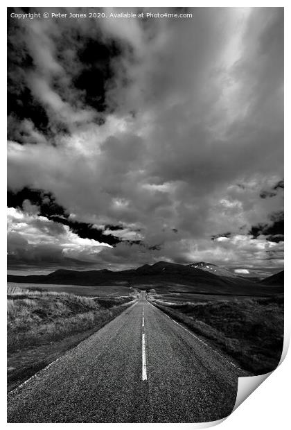 A835 from Inverness to Ullapool, Scotland. Print by Peter Jones