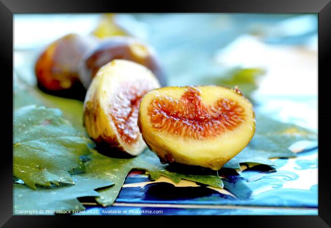 Fresh ripe figs on  Framed Print by PhotoStock Israel