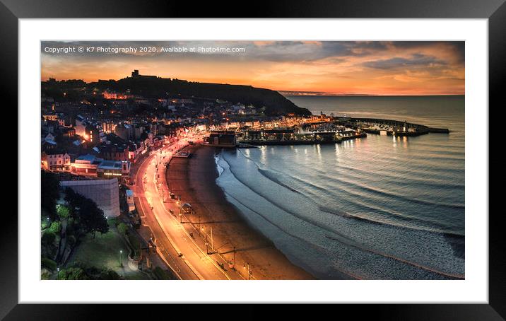 A Scarborough Dawn Framed Mounted Print by K7 Photography