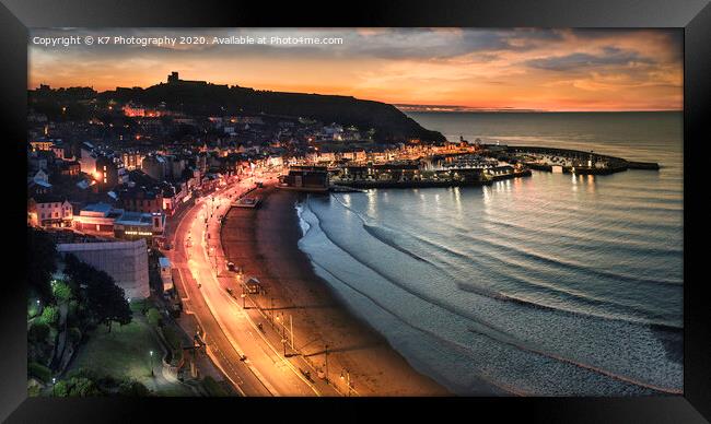 A Scarborough Dawn Framed Print by K7 Photography
