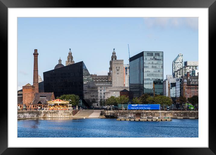 Liverpool waterfront in the autumn Framed Mounted Print by Jason Wells