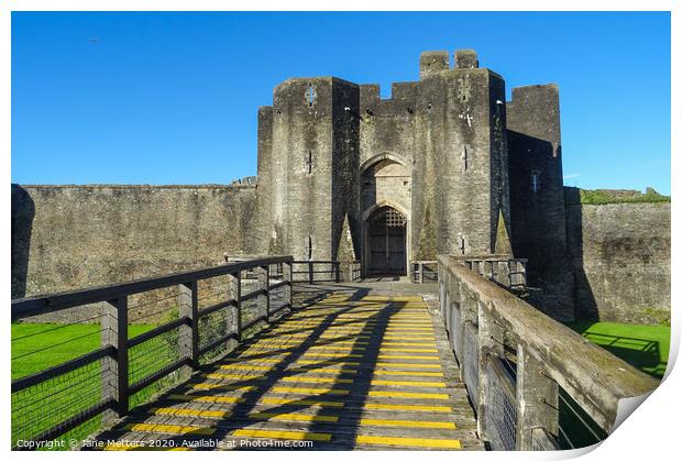 Entrance to a Castle Print by Jane Metters