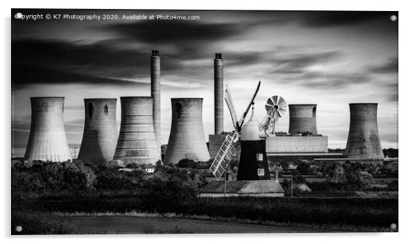 A Tale of Two Power Stations Acrylic by K7 Photography