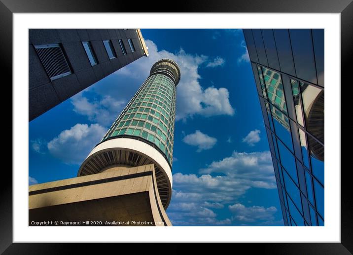 The Iconic BT Tower London UK Framed Mounted Print by Raymond Hill
