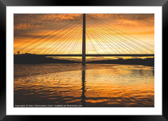 Reflection at the Spire (matt version) Framed Mounted Print by Gary Clarricoates
