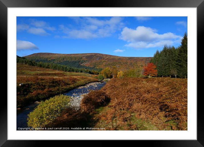 Ben Lawers Nature Reserve in Autumn Framed Mounted Print by yvonne & paul carroll