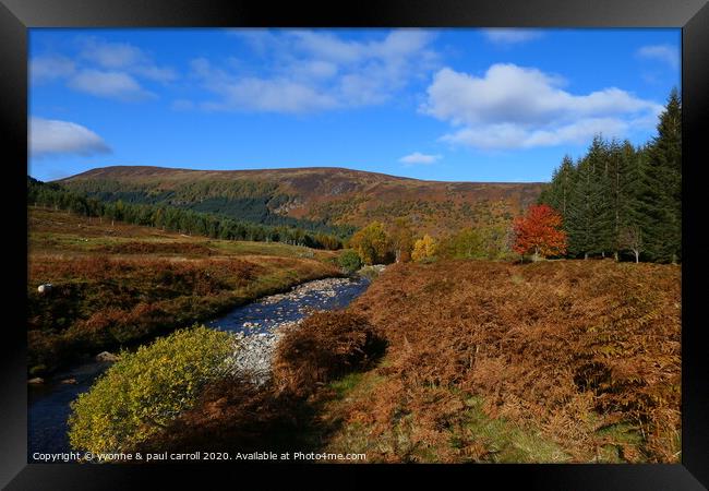 Ben Lawers Nature Reserve in Autumn Framed Print by yvonne & paul carroll
