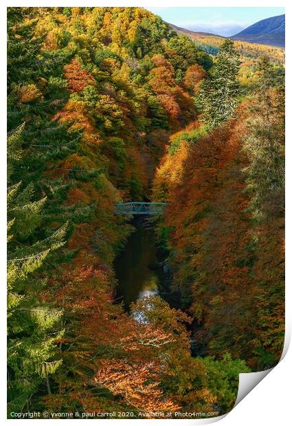 Killiecrankie Gorge Print by yvonne & paul carroll