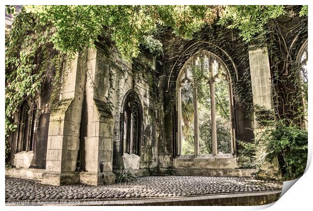 St Dunstan in the East Ruined Church Print by Raymond Hill