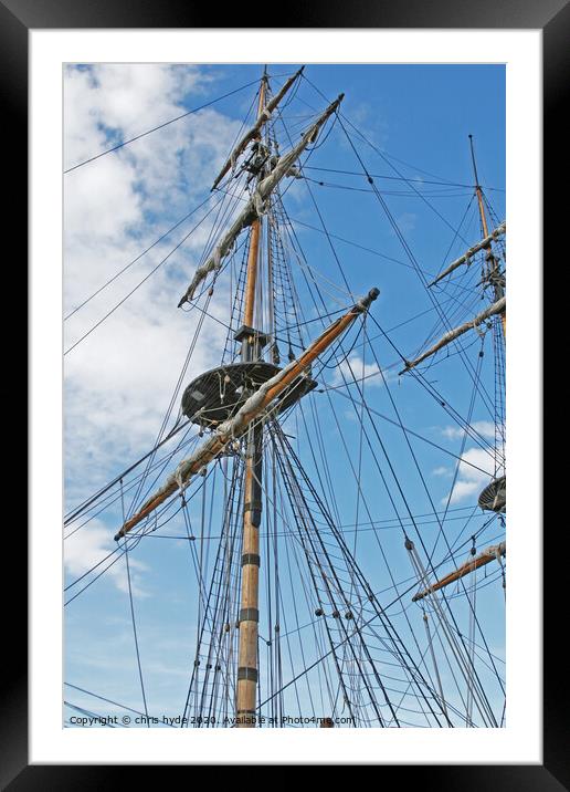 HMS Trincomalee Framed Mounted Print by chris hyde
