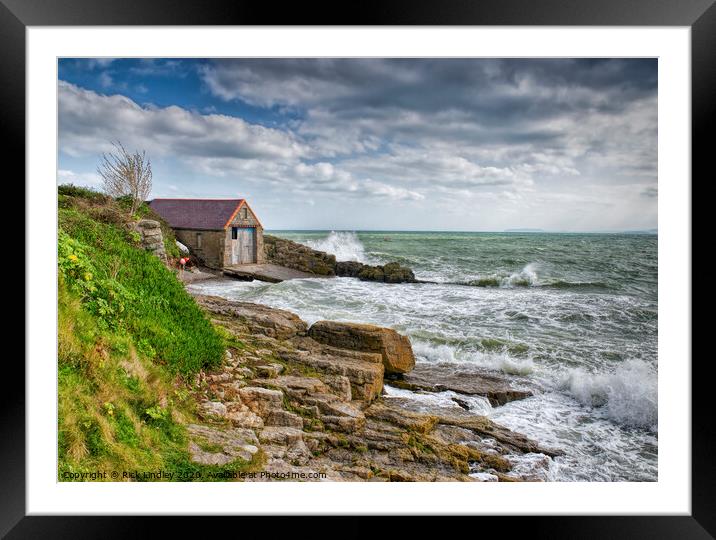 The Old Lifeboat Station Moelfre Framed Mounted Print by Rick Lindley
