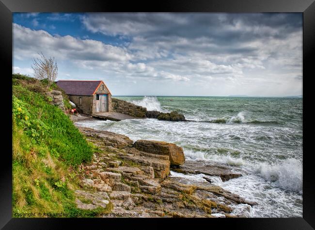 The Old Lifeboat Station Moelfre Framed Print by Rick Lindley