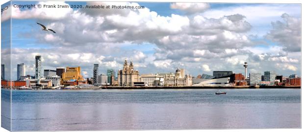 Liverpools iconic waterfront & architecture Canvas Print by Frank Irwin