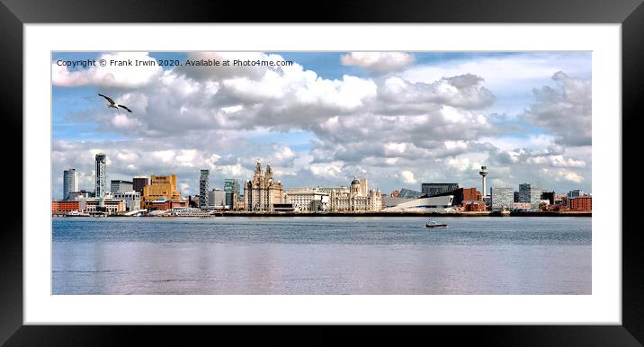Liverpools iconic waterfront & architecture Framed Mounted Print by Frank Irwin