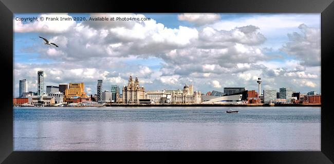 Liverpools iconic waterfront & architecture Framed Print by Frank Irwin