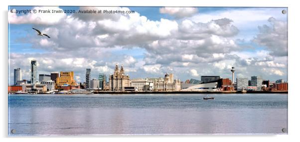 Liverpools iconic waterfront & architecture Acrylic by Frank Irwin