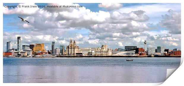 Liverpools iconic waterfront & architecture Print by Frank Irwin