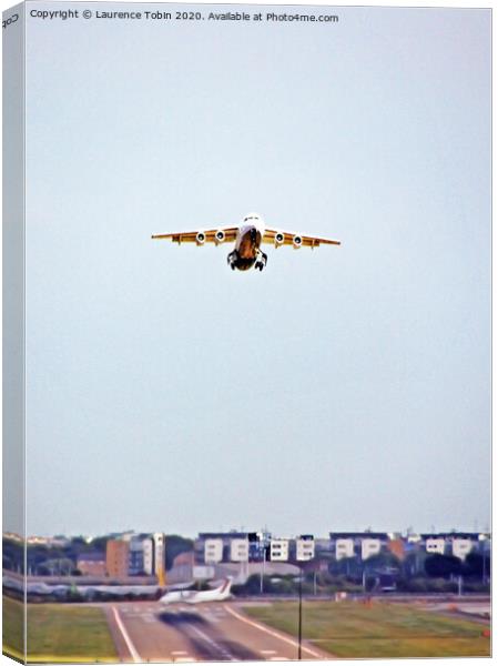 London City Airport Canvas Print by Laurence Tobin