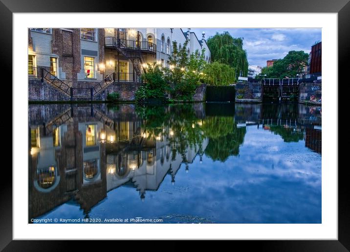 Regents Canal Framed Mounted Print by Raymond Hill