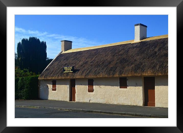 Burns Cottage, Alloway, Scotland Framed Mounted Print by Allan Durward Photography