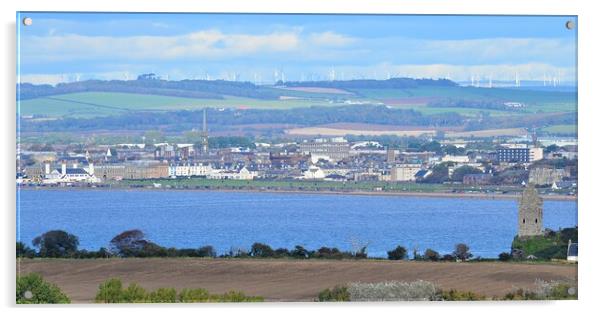 View of Ayr, Scotland Acrylic by Allan Durward Photography