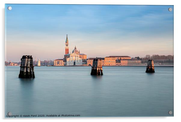 Church Of San Giorgio Maggiore, Venice, Italy Acrylic by Kevin Ford