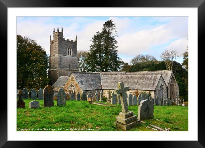 St Martin's Church, Looe, Cornwall. Framed Mounted Print by Neil Mottershead