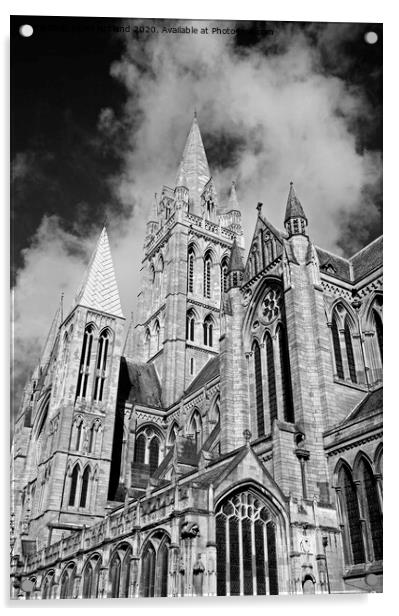 truro cathedral cornwall Acrylic by Kevin Britland