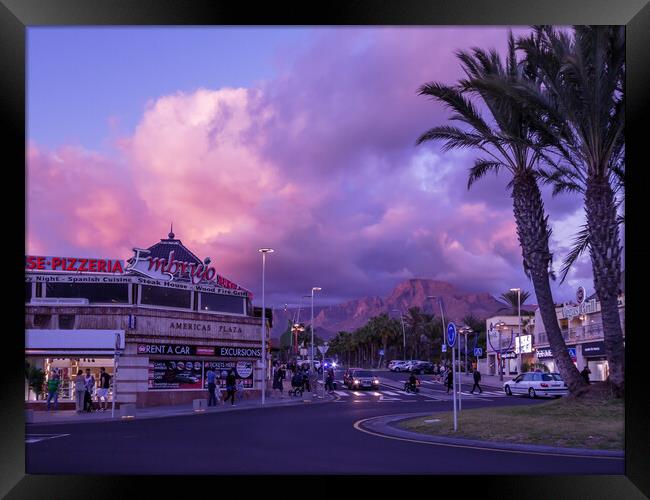 Amazing Tenerife Sunset Framed Print by Wendy Williams CPAGB