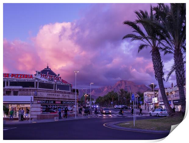 Amazing Tenerife Sunset Print by Wendy Williams CPAGB