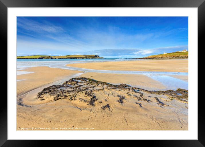 Daymer Beach Framed Mounted Print by Andrew Ray