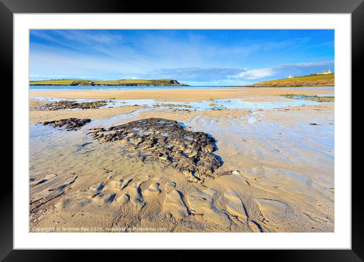 Daymer Bay Framed Mounted Print by Andrew Ray