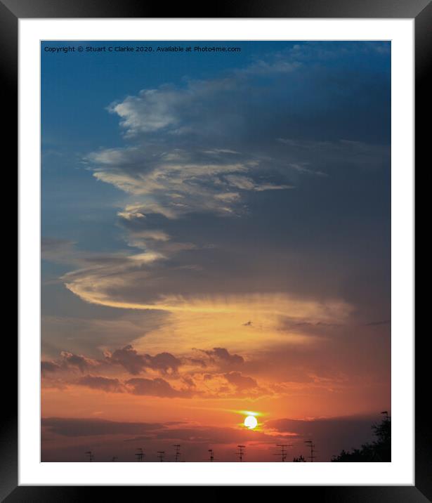 Johor sunset Framed Mounted Print by Stuart C Clarke