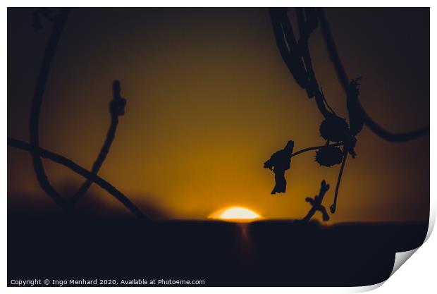 Sun goes down Print by Ingo Menhard