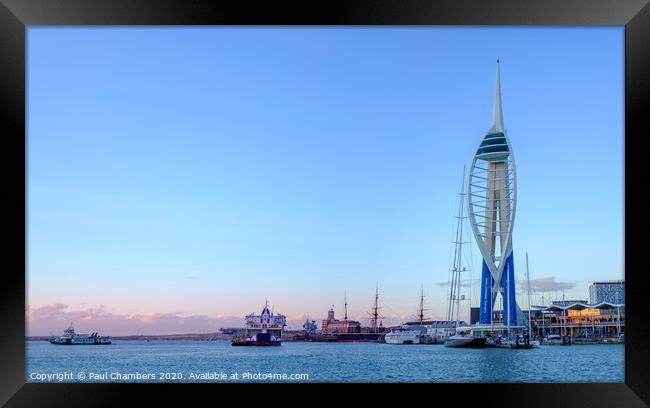 Majestic Portsmouth Harbour Framed Print by Paul Chambers