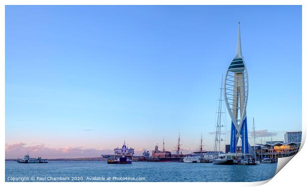 Majestic Portsmouth Harbour Print by Paul Chambers