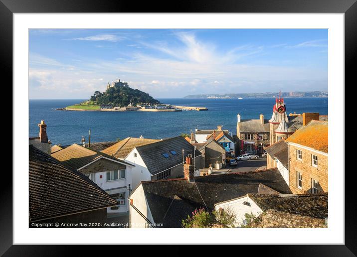 Marazion Square Framed Mounted Print by Andrew Ray