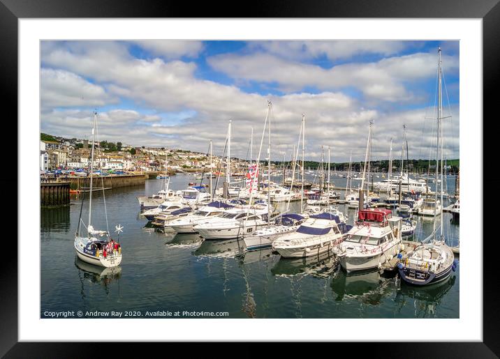 Falmouth Harbour Framed Mounted Print by Andrew Ray