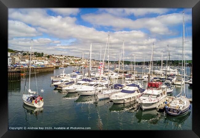 Falmouth Harbour Framed Print by Andrew Ray